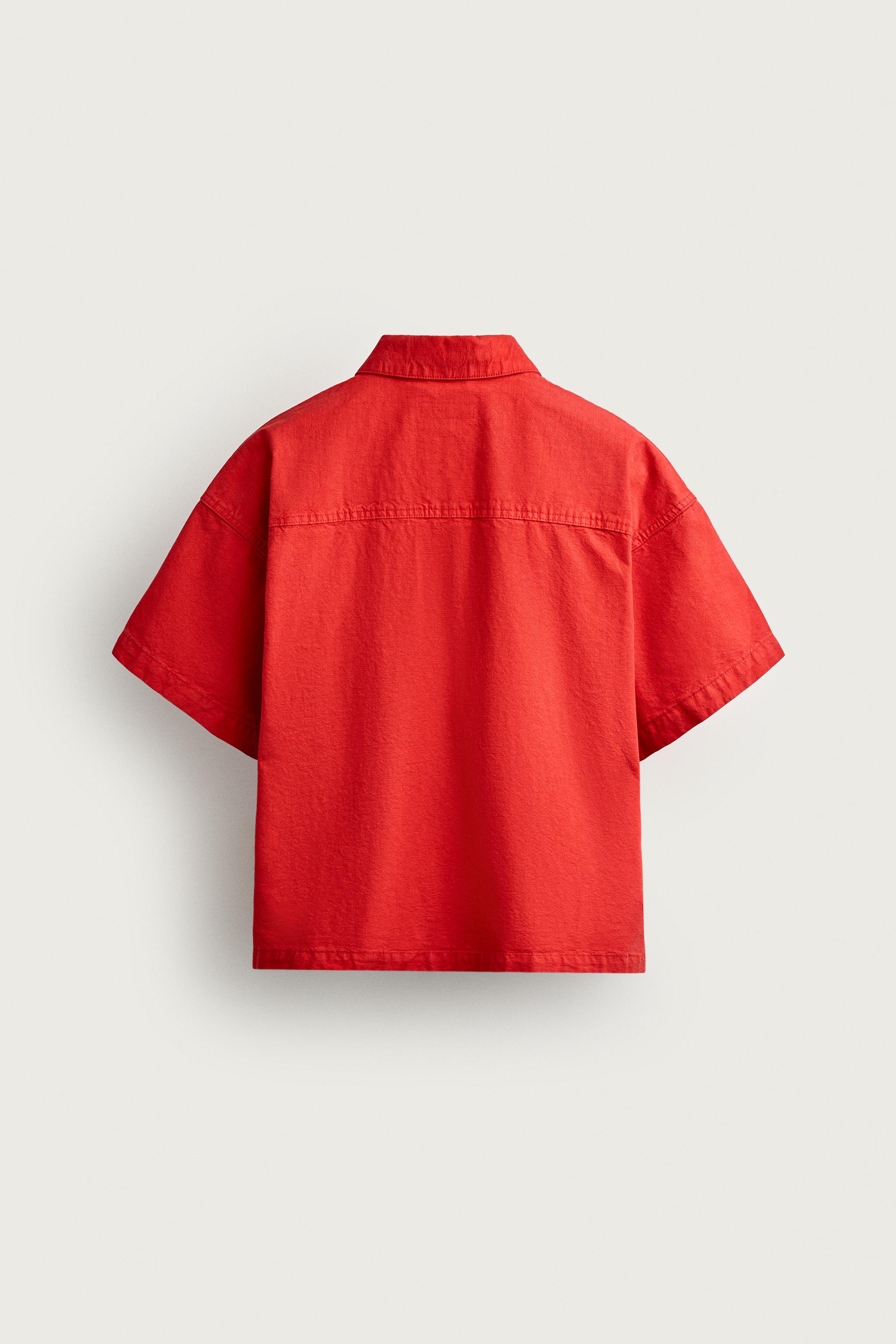 BOXY FIT DENIM POLO